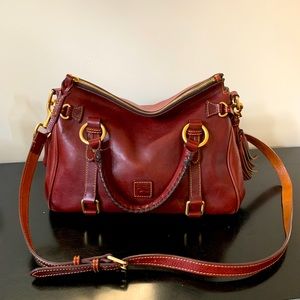 Classic Dooney and Bourke Florentine satchel in Bordeaux